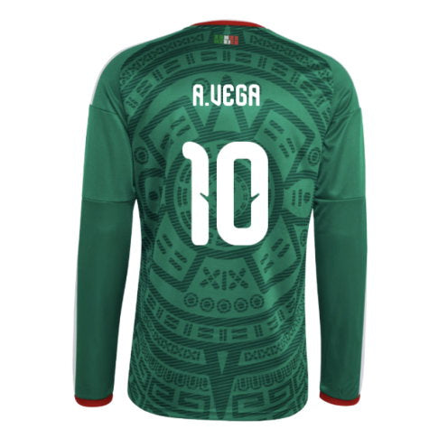2026-2027 #10 A.VEGA Mexico Long Sleeve Home Shirt
