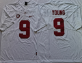 Alabama Crimson Tide White #9 YOUNG Jersey