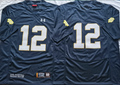 Norte Dame Fighting Irish Blue #12 Jersey