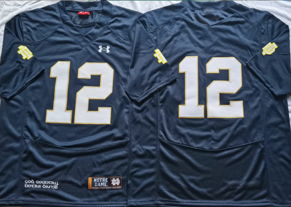 Norte Dame Fighting Irish Blue #12 Jersey