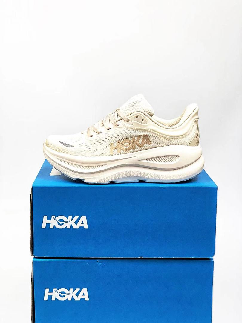 HOKA ONE ONE Women's Bondi 9 "Oat Milk / Rose Gold"