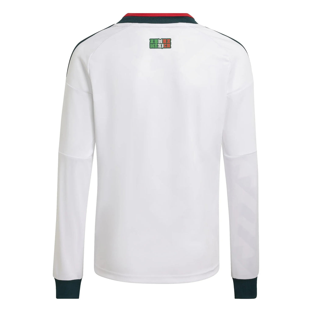 adidas 2026 Mexico Youth Stadium Away Long-Sleeve Soccer Jersey