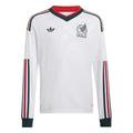 adidas 2026 Mexico Youth Stadium Away Long-Sleeve Soccer Jersey