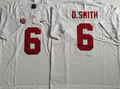 Alabama Crimson Tide White #6 D.SMITH Jersey
