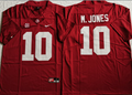 Alabama Crimson Tide Red #10 M.JONES Jersey