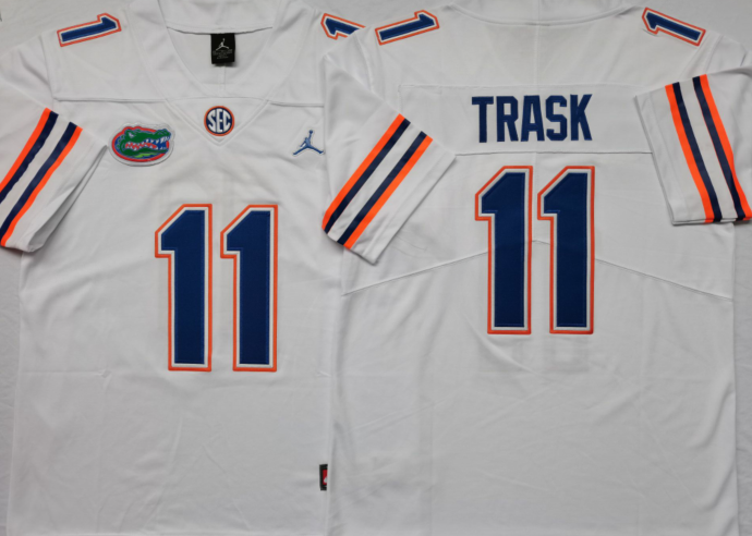 Florida Gators White #11 TRASK Jersey