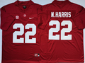 Alabama Crimson Tide Red #22 N.HARRIS Jersey
