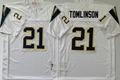 San Diego Chargers White #21 TOMLINSON Jersey