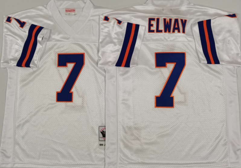 Denver Broncos White #7 ELWAY Jersey