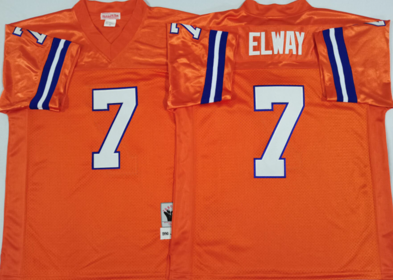 Denver Broncos Orange #7 ELWAY Jersey