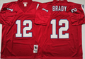 New England patriots Red #12 BRADY Jersey