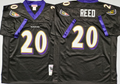 BALTIMORE RAVENS Black #20 REED Jersey