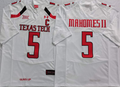 Texas Tech Red Raiders White #5 MAHOMES II Jersey