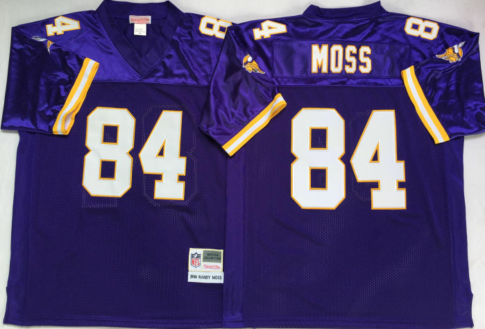 Minnesota Vikings Purple #84 MOSS Jersey