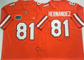 Florida Gators Orange #81 HERNANDEZ Jersey