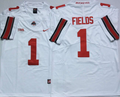 Ohio State Buckeyes White #1 FIELDS Jersey