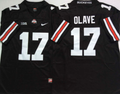 Ohio State Buckeyes Black #17 OLAVE Jersey