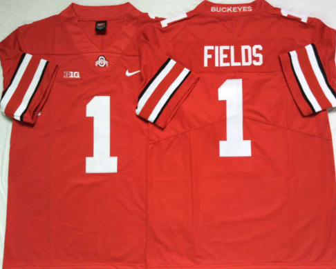 Ohio State Buckeyes Red #1 FIELDS Jersey