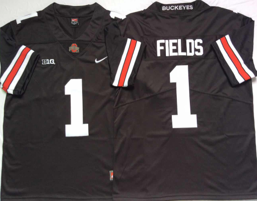 Ohio State Buckeyes Black #1 FIELDS Jersey
