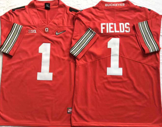 Ohio State Buckeyes Red #1 FIELDS Jersey