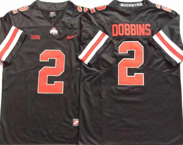 Ohio State Buckeyes Black #2 DOBBINS Jersey