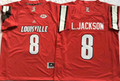 Louisville Cardinals Red #8 L.JACKSON Jersey