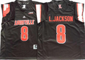 Louisville Cardinals Black #8 L.JACKSON Jersey