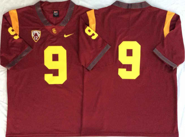 USC Trojans Red #9 Jersey