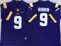 LSU Tigers Purple #9 BURROW Jersey