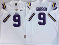 LSU Tigers White #9 BURROW Jersey