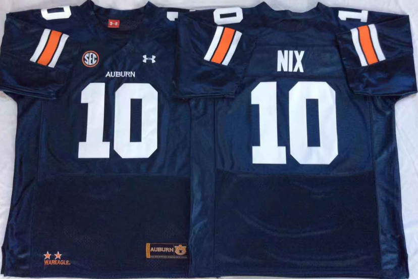 Auburn Tigers Blue #10 NIX Jersey