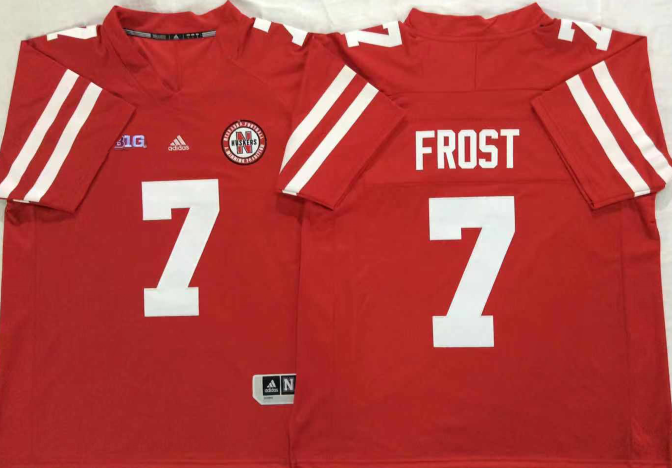 Nebraska Huskers Red #7 FROST Jersey