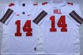 Ohio State Buckeyes White #14 HILL Jersey
