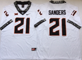 Oklahoma State Cowboys White #21 SANDERS Jersey