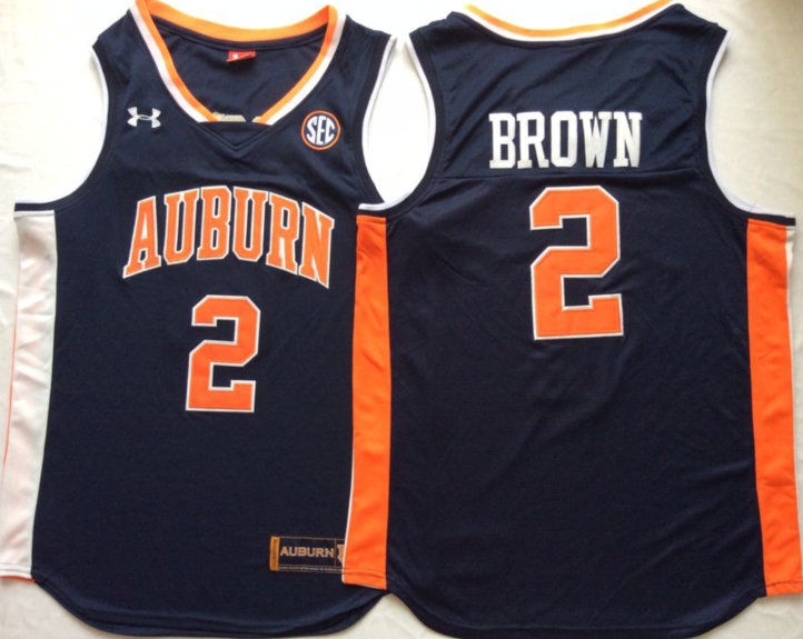 Auburn Tigers Blue #2 BROWN Jersey