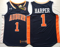 Auburn Tigers Blue #1 HARPER Jersey