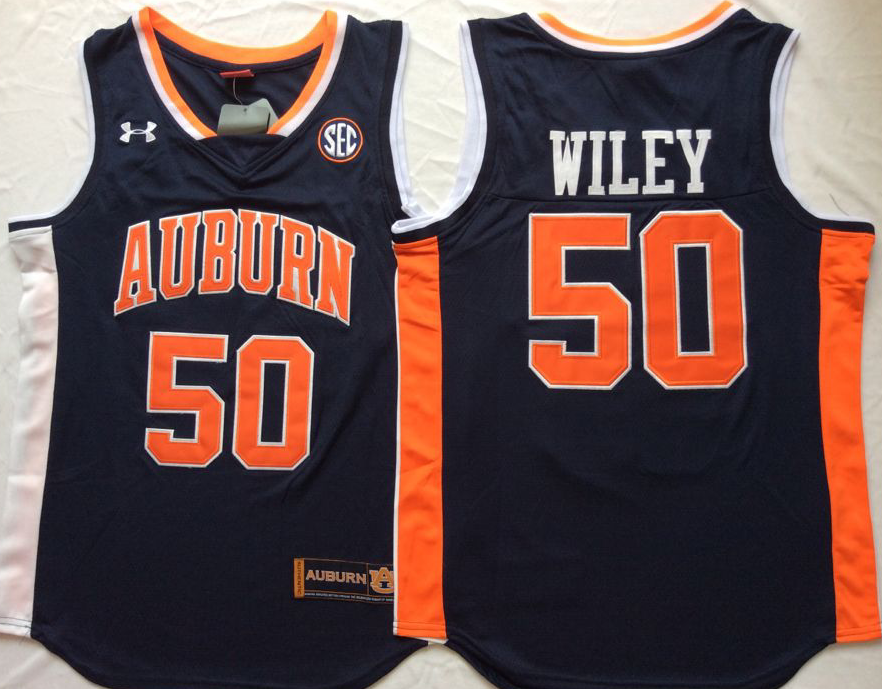 Auburn Tigers Blue #50 WILEY Jersey