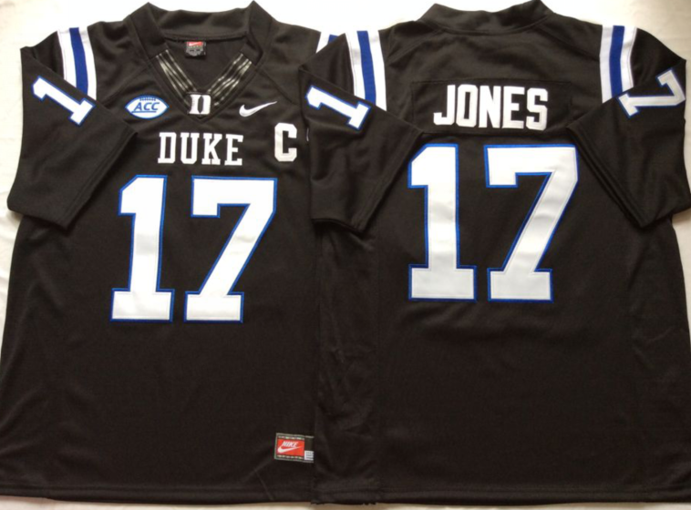 Duke Blue Devils Black #17 JONES Jersey