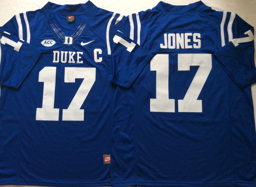 Duke Blue Devils Blue #17 JONES Jersey