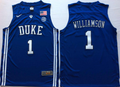 Duke Blue Devils Blue #1 WILLIAMSON Jersey