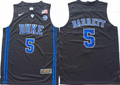 Duke Blue Devils Black #5 BARRETT Jersey