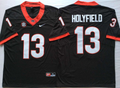 Georgia Bulldogs Black #13 HOLYFIELD Jersey