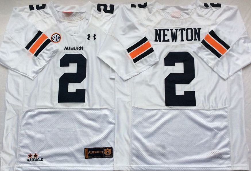 Auburn Tigers White #2 NEWTON Jersey