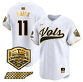 Men's Tennessee Volunteers #11 Billy Amick White Gold 2024 Champions Vapor