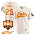 Men's Tennessee Volunteers #25 Blake Burke Cream 2024 Champions Vapor