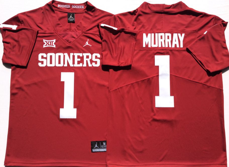 Oklahoma Sooners Red #1 MURRAY Jersey