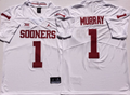 Oklahoma Sooners White #1 MURRAY Jersey