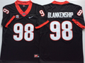 Georgia Bulldogs Black #98 BLANKENSHIP Jersey