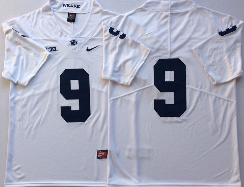 Penn State Nittany Lions White #9 MCSORLEY Jersey