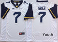 West Virginia Mountaineers White #7 GRIER Jersey